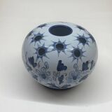 Nevers ceramic flower vase by JM Montagnon