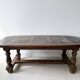 Raw wood and natural stone coffee table