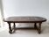 Raw wood and natural stone coffee table