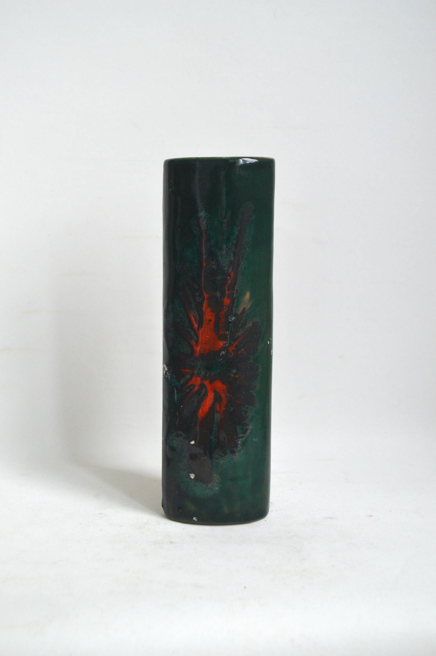 Green abstract vase
