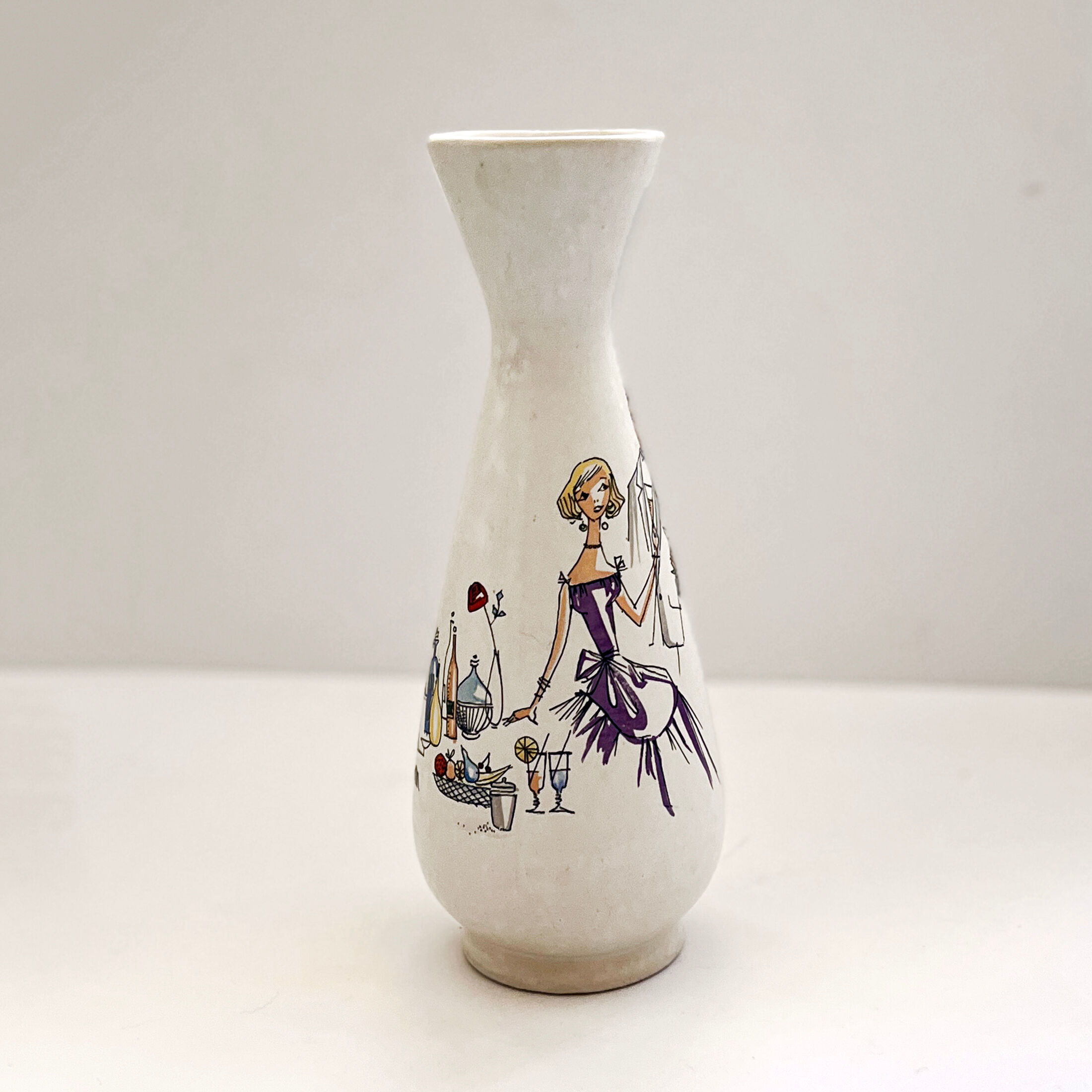 Interesting Bay Keramik ceramic vase, Germany 1970s