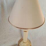Louis Drimmer - Cream & gilded earthenware table lamp