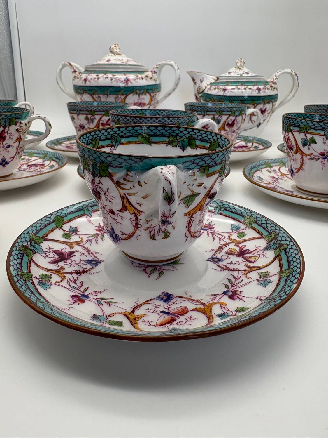 Service à café, Sarreguemines, Minton, 19ème