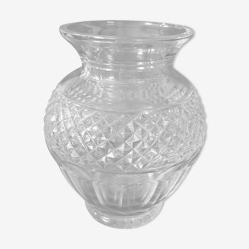 Vase cristal forme balustre