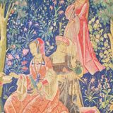 Tapestry of a gallant scene