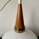 Louis Kalff brushed opaline lamp