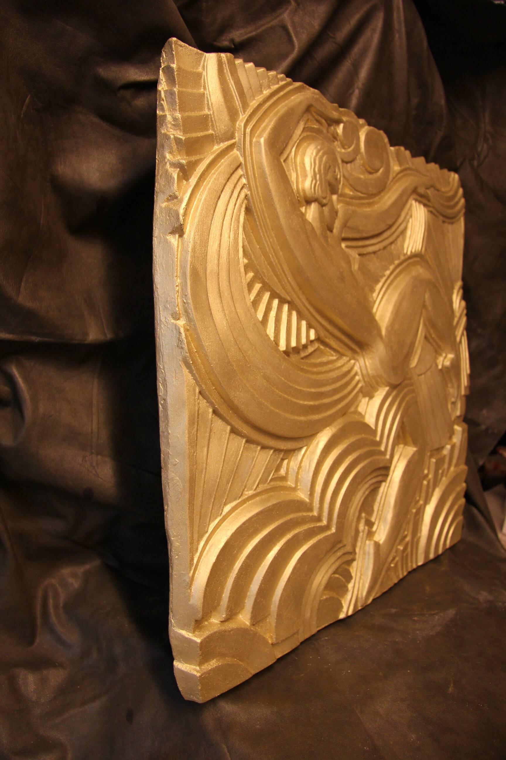 Bas-relief Art Deco, Folies Bergères Paris, French Art Deco