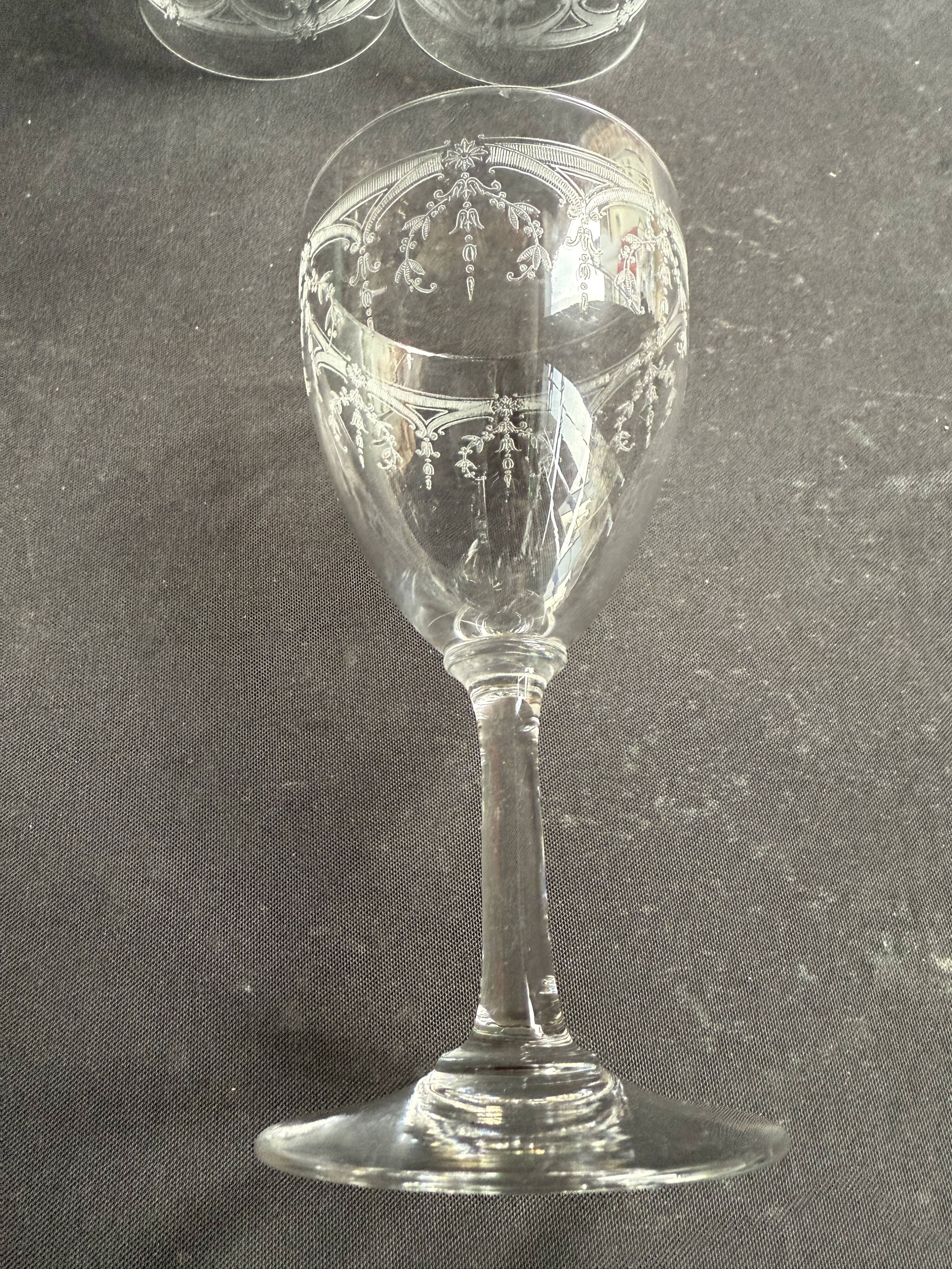 6 Saint Louis Manon water glasses