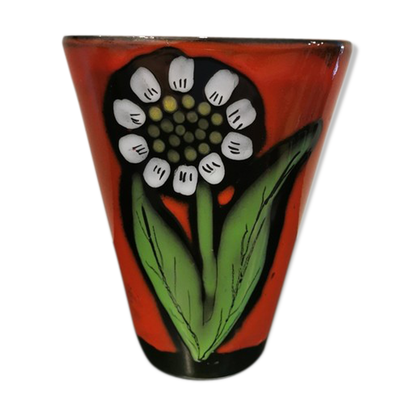 Ceramic vase signed PL France