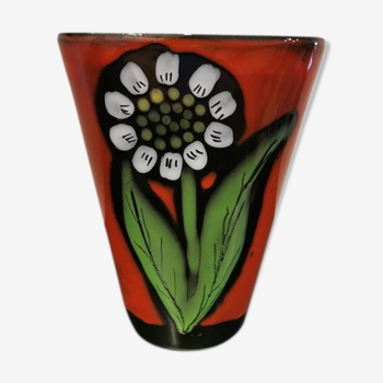 Ceramic vase signed PL France
