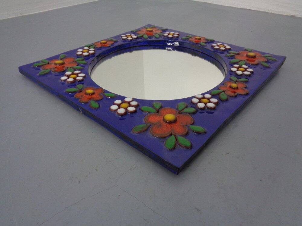 Ceramic Mirror by Katharina Bläser Studio, 1970s