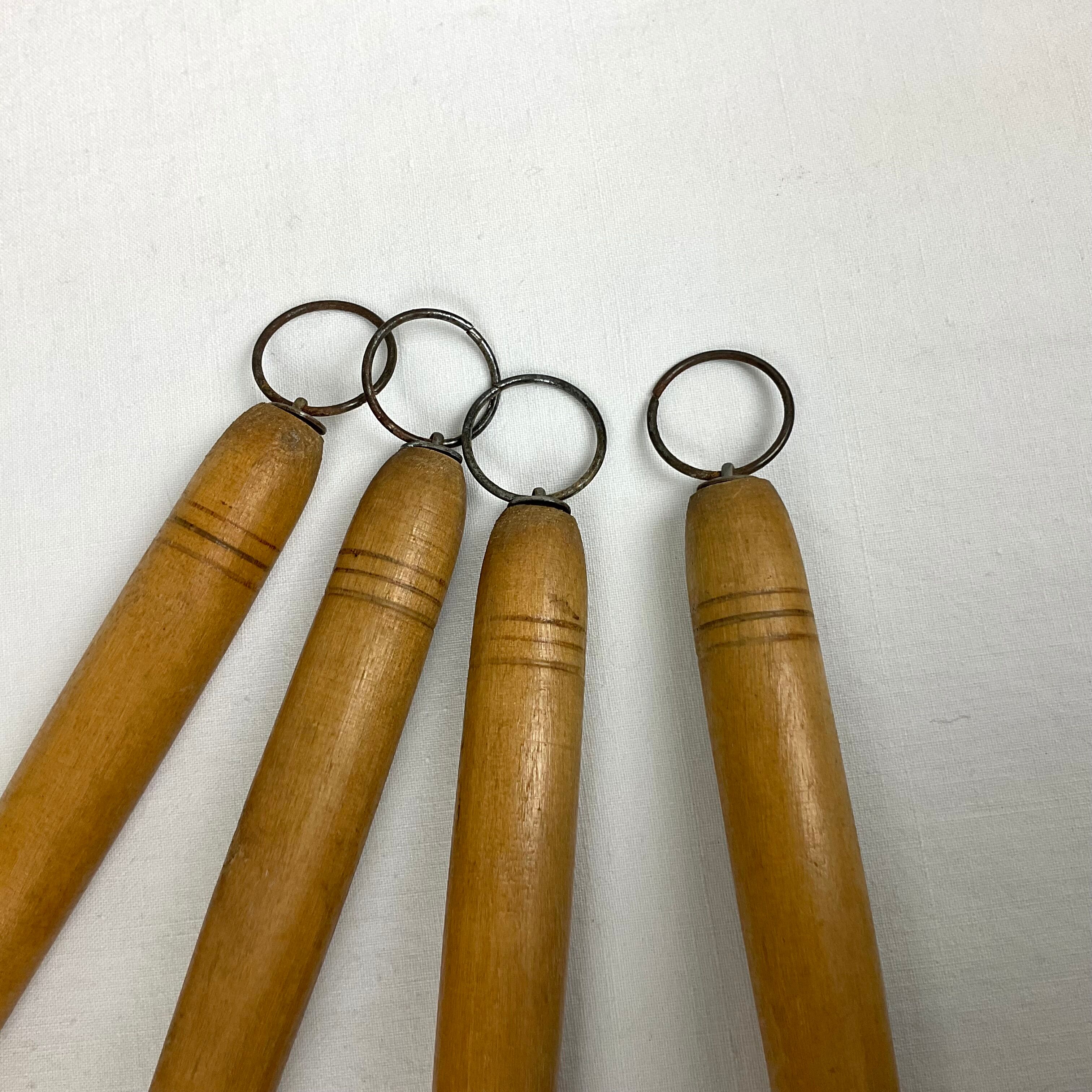 Vintage wood and ceramic kitchen utensils