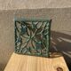 Antique cast iron green enamelled cast iron vintage tableware