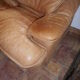 Vintage leather sofa Roche Bobois - extendable lounge seat