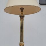 Lampe néoclassique style empire à colonne en laiton