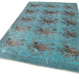 Tapis turquoise 166 cm x 264 cm