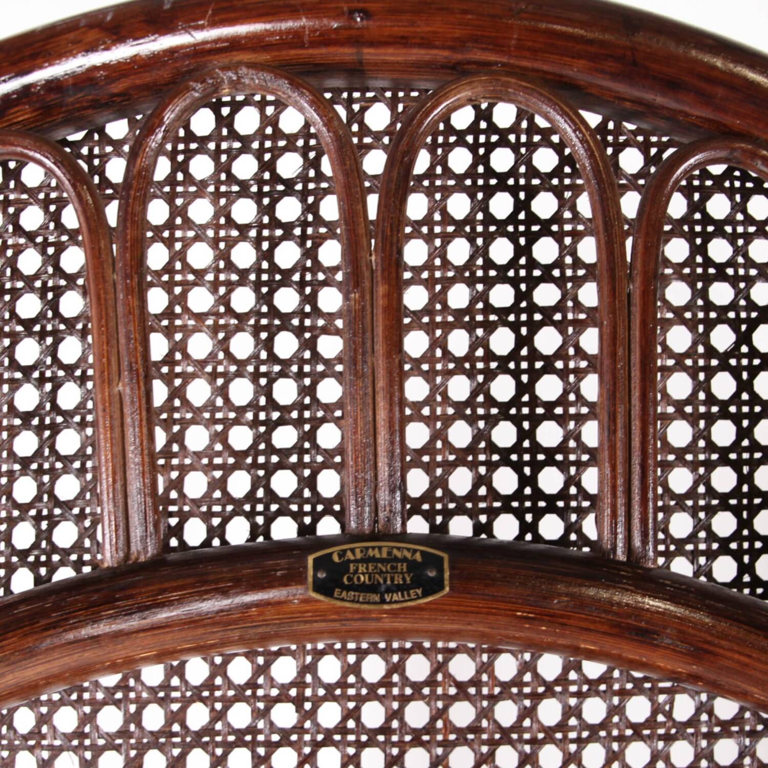 Pair of rattan screens