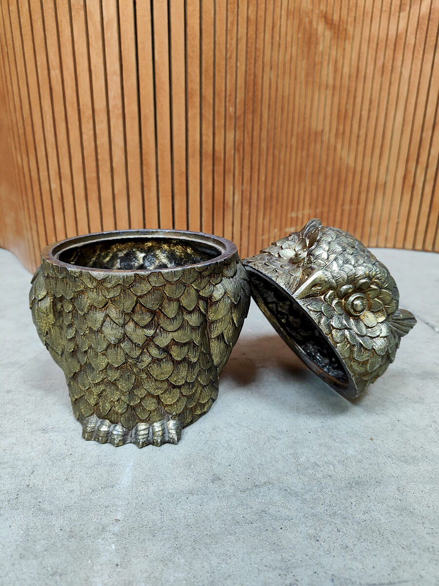 Ice bucket Mauro Manetti vintage Italian owl