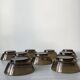 8 versatile smoked glass bowls or ramekins, vereco "jumbo" model