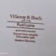 Set of 6 hollow plates in opaque porcelain Villeroy & Boch model Rusticana red English décor