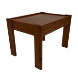 Vintage set of 3 side tables nesting pine wood 60s