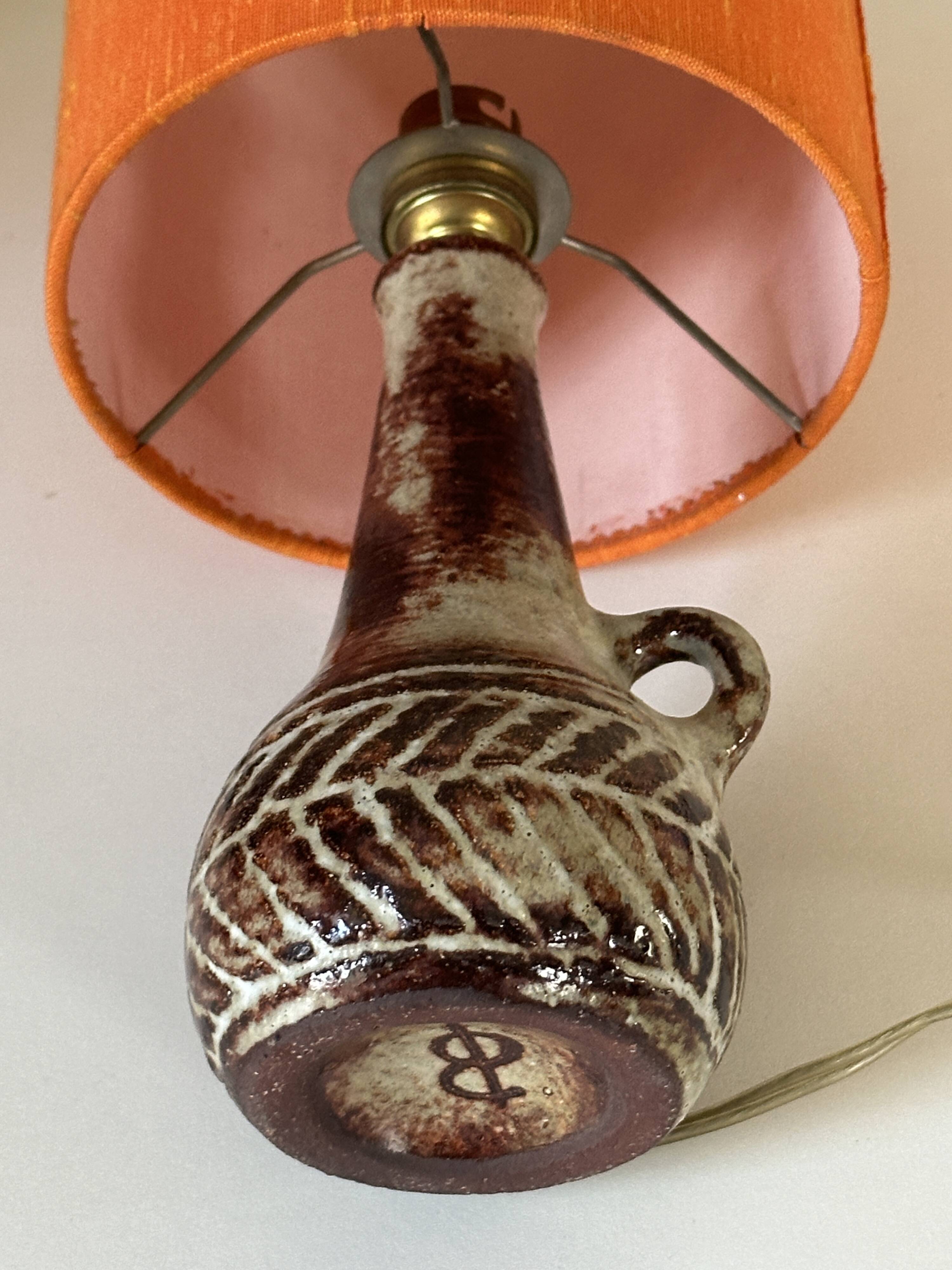 Lampe en céramique Olivier petit design vintage années 60