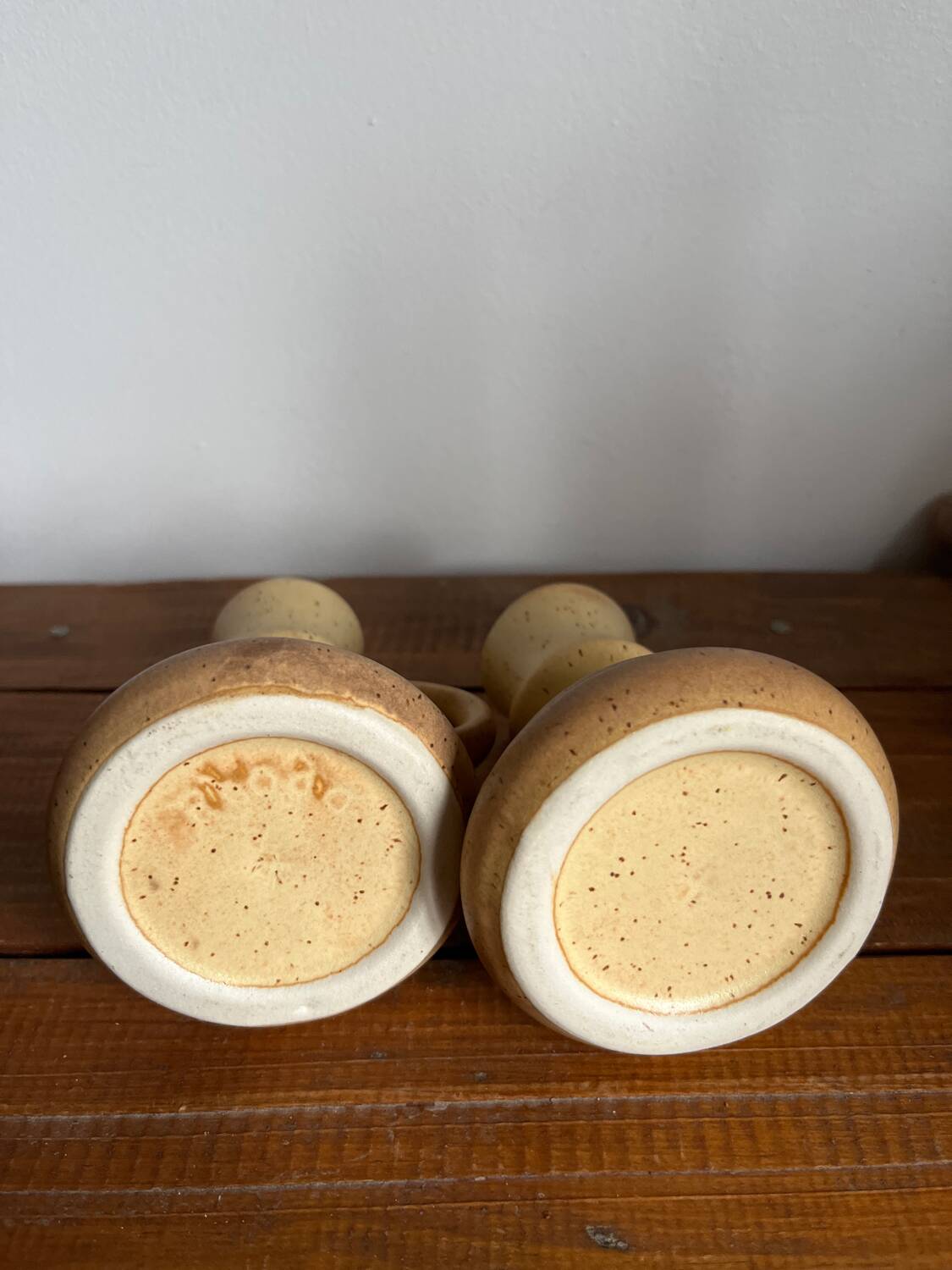 Stoneware candle holders