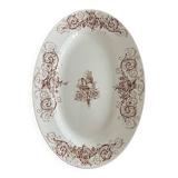Oval plate "Surcouf" ironstone Lunéville