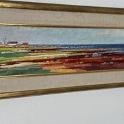 Swedish Oil on Panel – “Red Seaweed, Bredsätra Öland” by Stig Jonzon