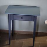 Blue painted side table