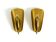 Two enchanting original Swedish Mid Century Modern brass wall lamps