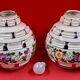 contemporary ceramics pair of Art Deco vases signed Elgé - Vierzon - H 20