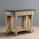 Console ancienne de style néoclassique en bois sculpté, XIXe siècle