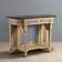 Antique neoclassical console in carved wood, 19th century.