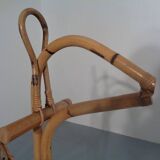 Large Bamboo Rocking Horse by Dirk van Sliedregt for Rohé Noordwolde, 1950s