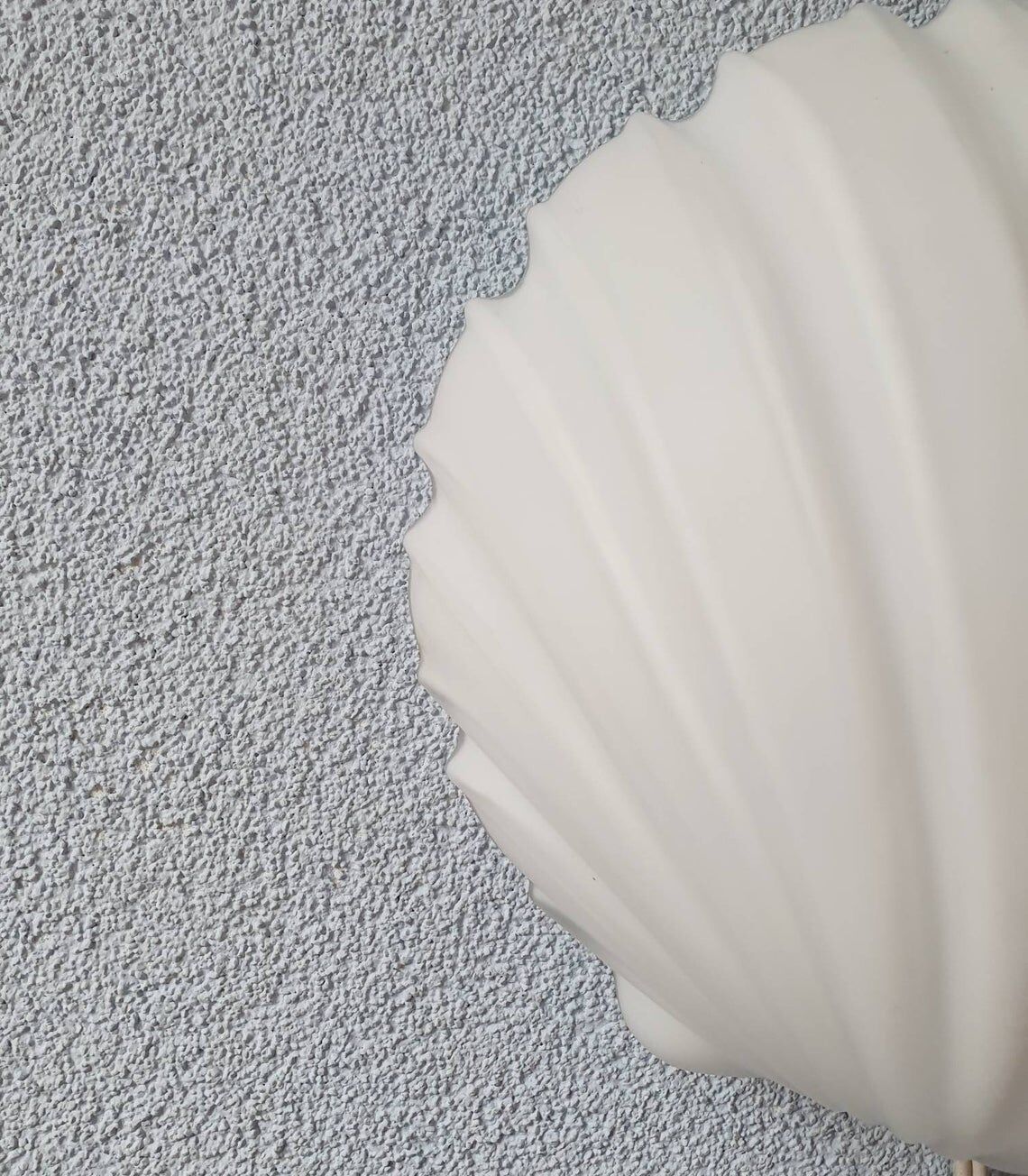 Glassh-tte Limburg 80s milky white glass wall lamp