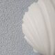 Glassh-tte Limburg 80s milky white glass wall lamp