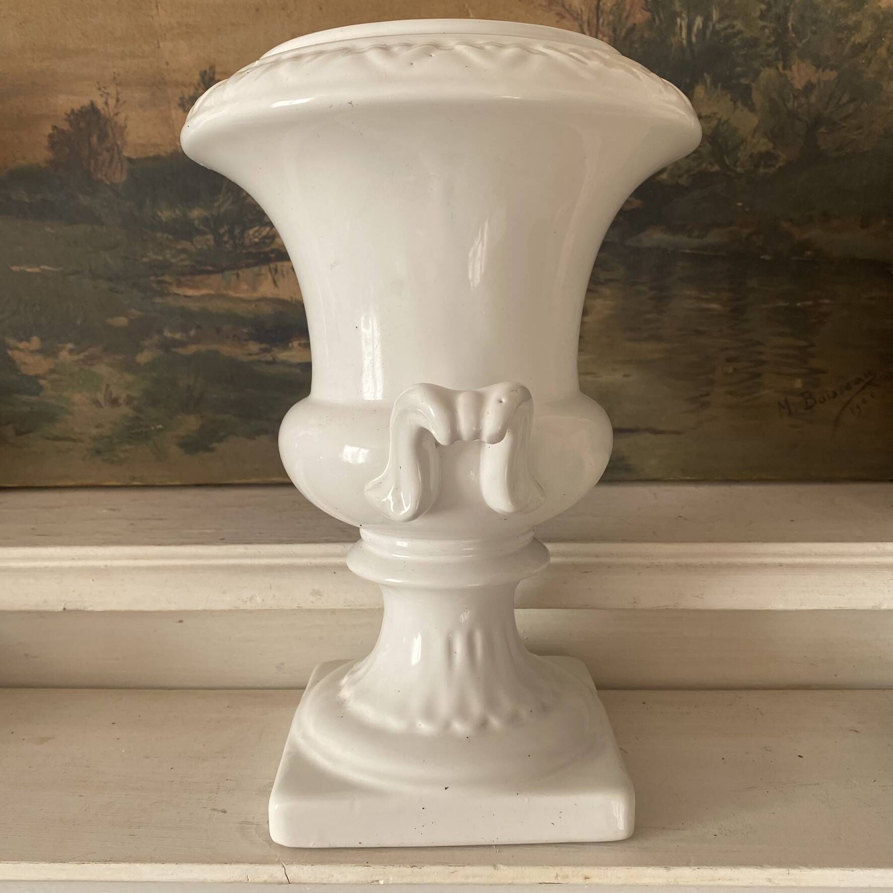 Jardinière Médicis , vase  en céramique Italy 26 cm