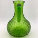 Vintage glass pitcher, chlorophyll green, Italy - 1960s-1970s.