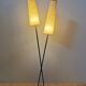 Floor lamp of the 50s with metal and brass foot