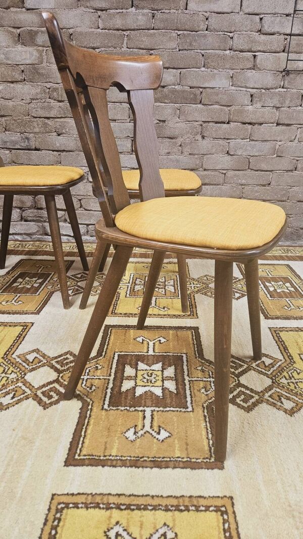 Lot de 4 chaises bistrot 1960