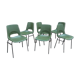 Vintage metal & plastic design chairs 1960 grosfillex
