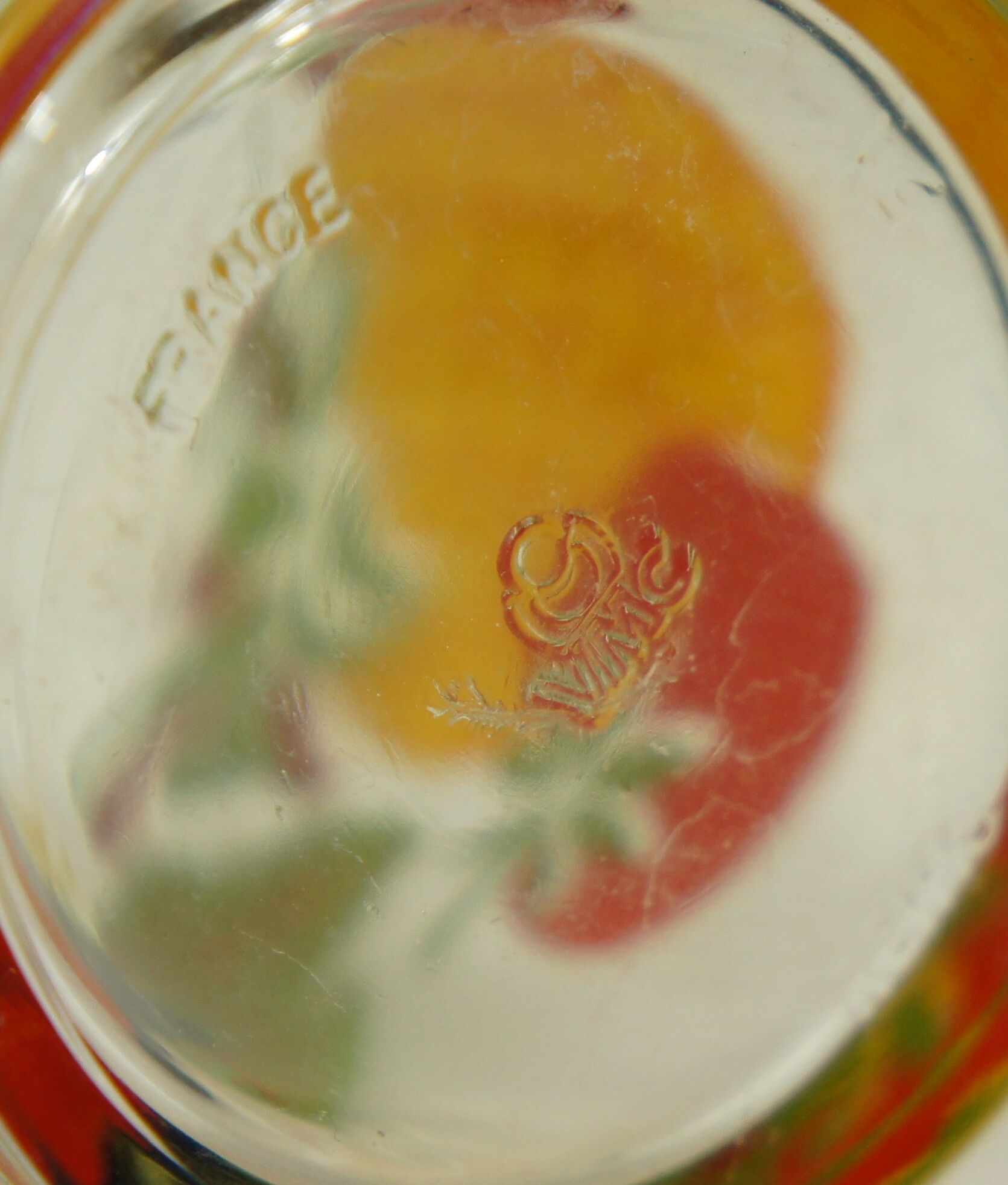 Set of 7 glasses to orangeade VMC Reims 1960