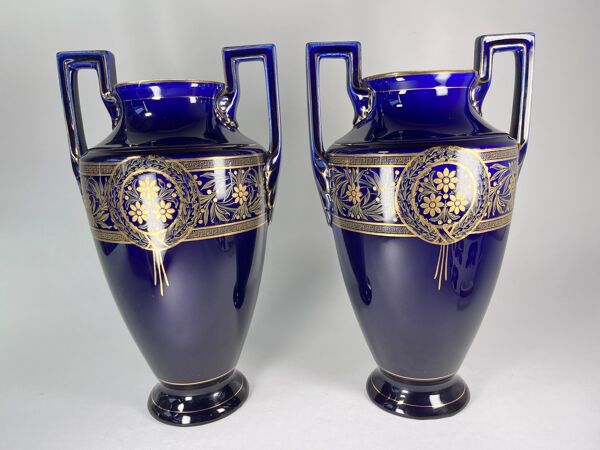 Vase amphore Boch Frères Keramis 1890