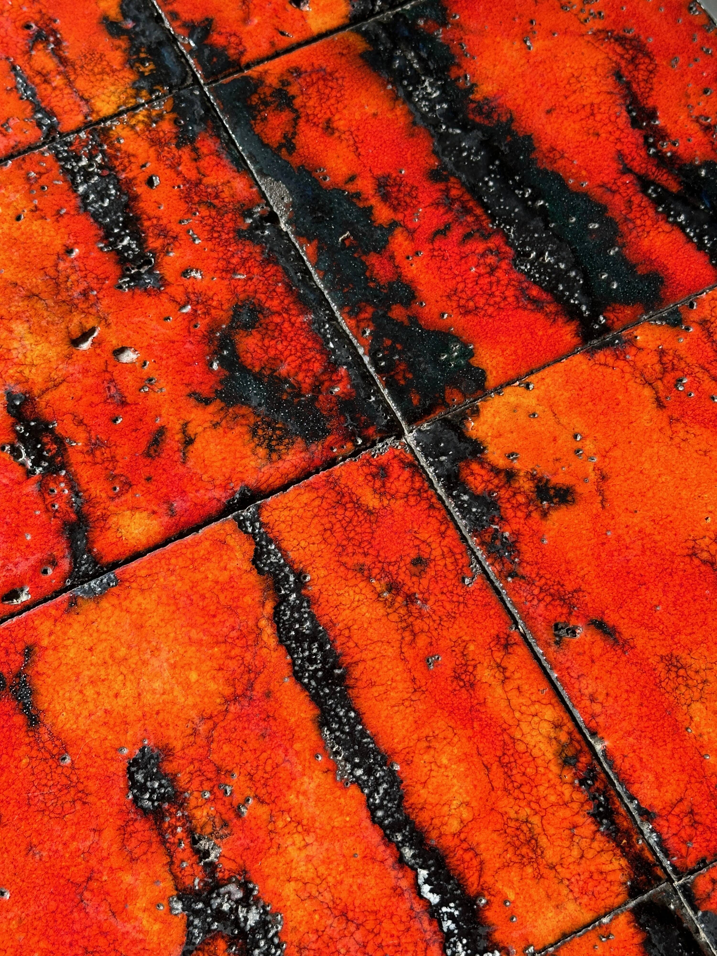 De Nisco 1970s Fat lava coffee table