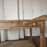 Raw wood workbench