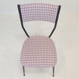 Set of 4 Italian Metal Dining Chairs, 1960's