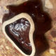 Vintage leaf-shaped earthenware centerpiece/trinket tray