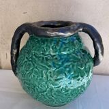 Pair of Jerome Massier vases, Vallauris, 1950s