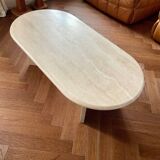 Travertine coffee table